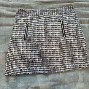 Loft Blue Tweed Skirt